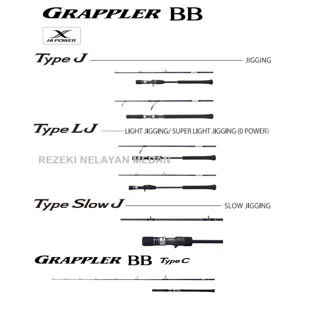 Joran SHIMANO Grappler BB 2021 Type J / Type LJ / Type SJ / Type C | Joran Jigging / Light Jigging /