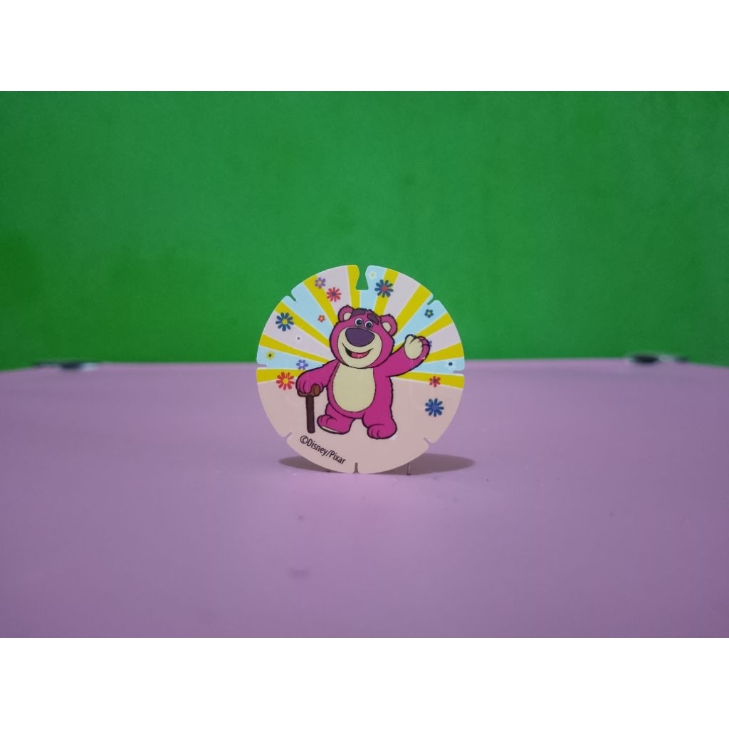 Tazos / Tajos Gasing - TOY STORY - LOTSO / LOTS-O'-HUGGIN' BEAR - Disney / Pixar New Murah Retro Vin