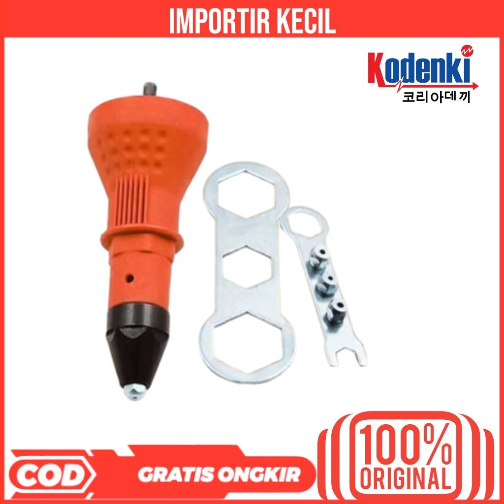 TANG RIVET GUN ADAPTOR KONVERTER BOR PAKU RIVET ELECTRIC GUN
