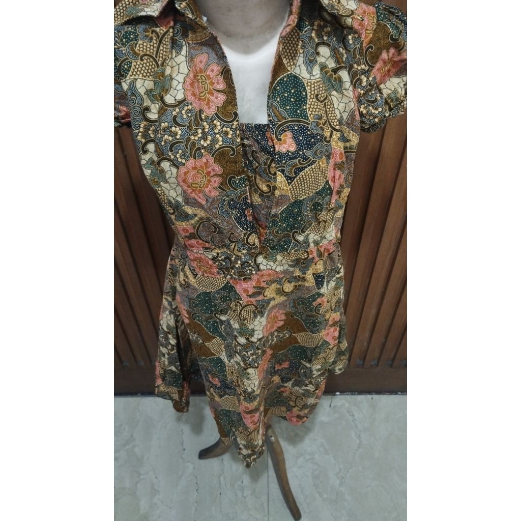 Dress Kebaya Kerah V Neck