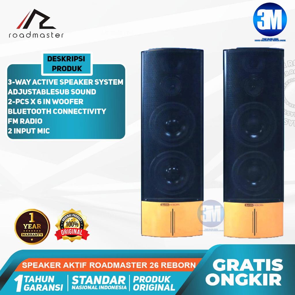 ROADMASTER - SPEAKER AKTIF BLUETOOTH BASS 26 REBORN  KARAOKE | Garansi 1 tahun