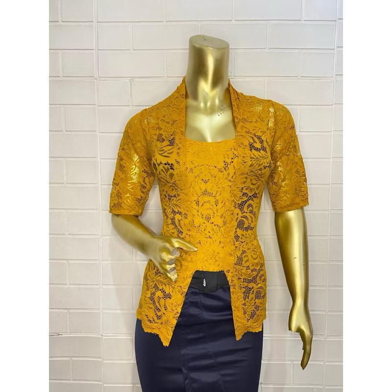 Kebaya Brokat Bali Melar Atasan Baju Kebaya Brukat Modern Hanya Kebaya Saja Tanpa Kancing