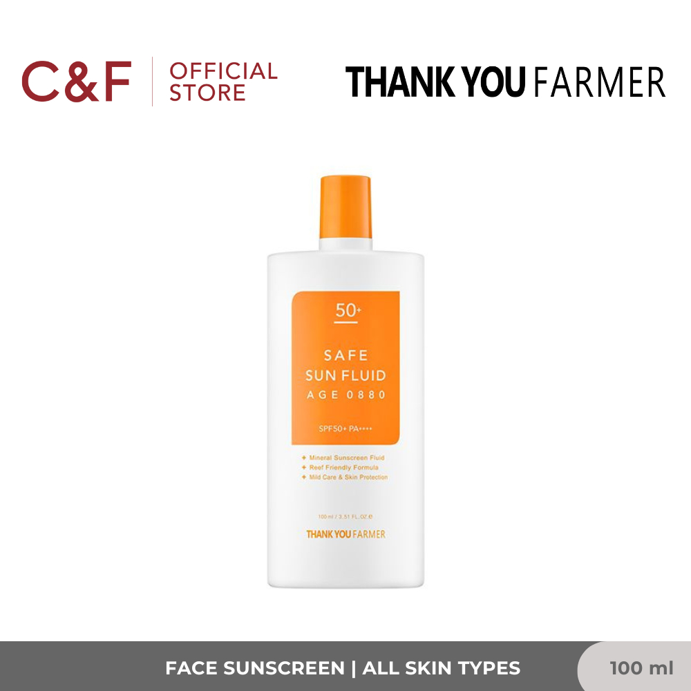 C&F - Thank You Farmer Safe Sun Fluid Age 0880 SPF 50+ 100 ml | Sunscreen