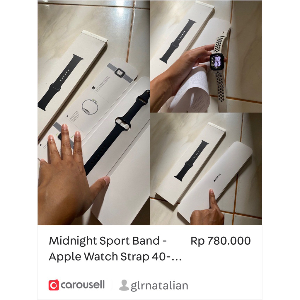 Midnight Sport Band - Apple Watch Strap