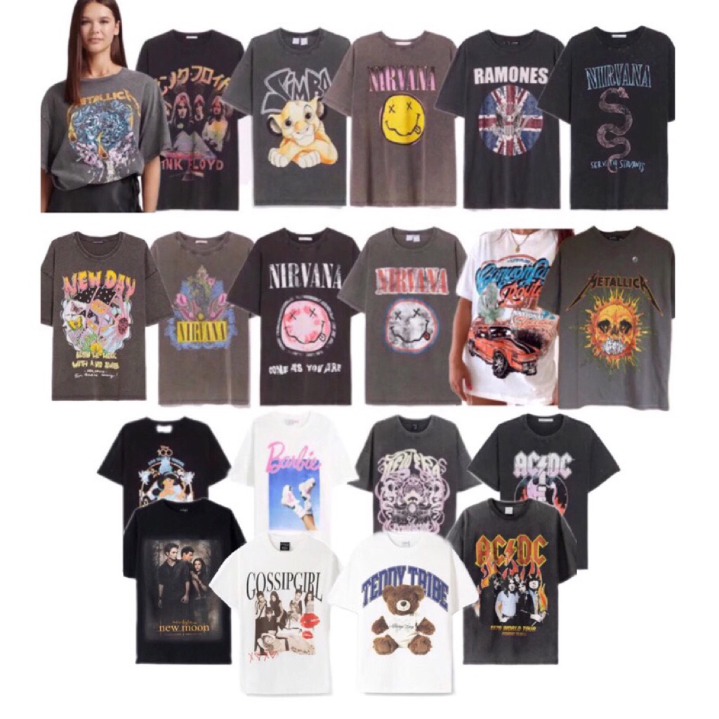 BERSHAK* NEW PINK FLOYD SIMBA NIRVANA TEE TSHIRT RAMONES CANYONLANDS ACDC JASMINE METALLICA NEW ERA 
