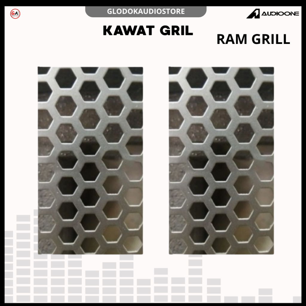 Kawat Ram Grill Speaker Pasif Aktif Kawat Box Speaker Kawat Import Tebal Coating Cat Hitam | GA