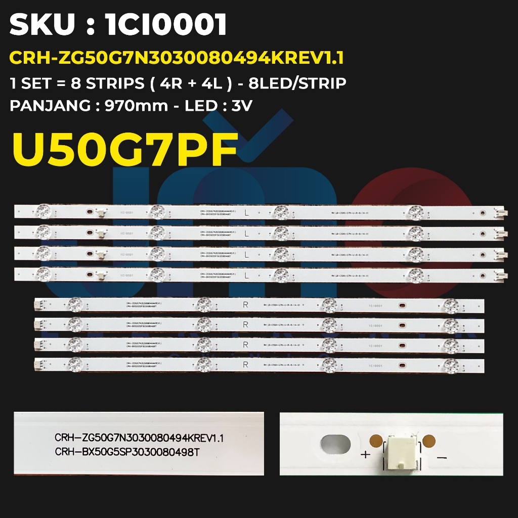 Backlight TV CHIQ 50 Inch U50G7PF CRH-ZG50G7N3030080494KREV1.1