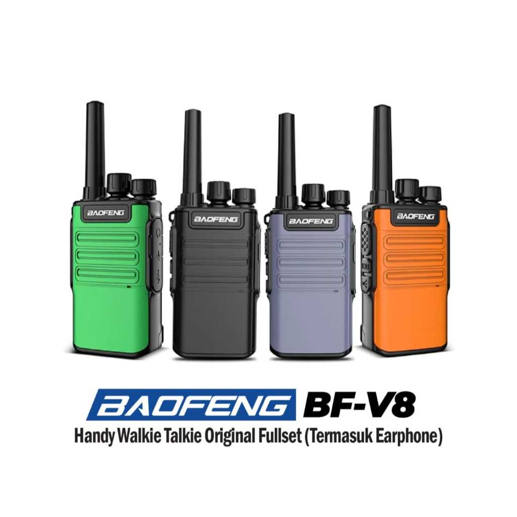 Baofeng BF-V8 HT Walkie 8KM 400-470MHz Transciever HF UHF 1300MAh