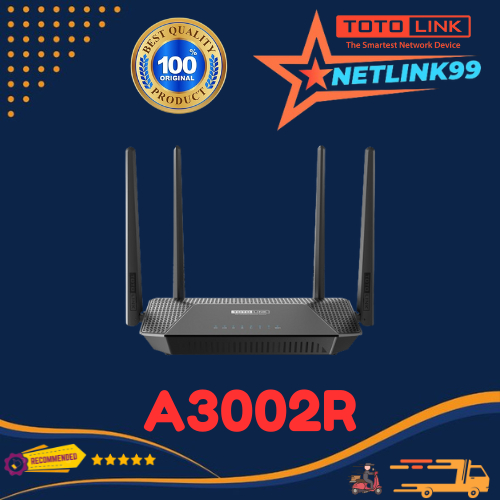 TOTOLINK A3002R AC1200 Wireless Dual Band Gigabit Router