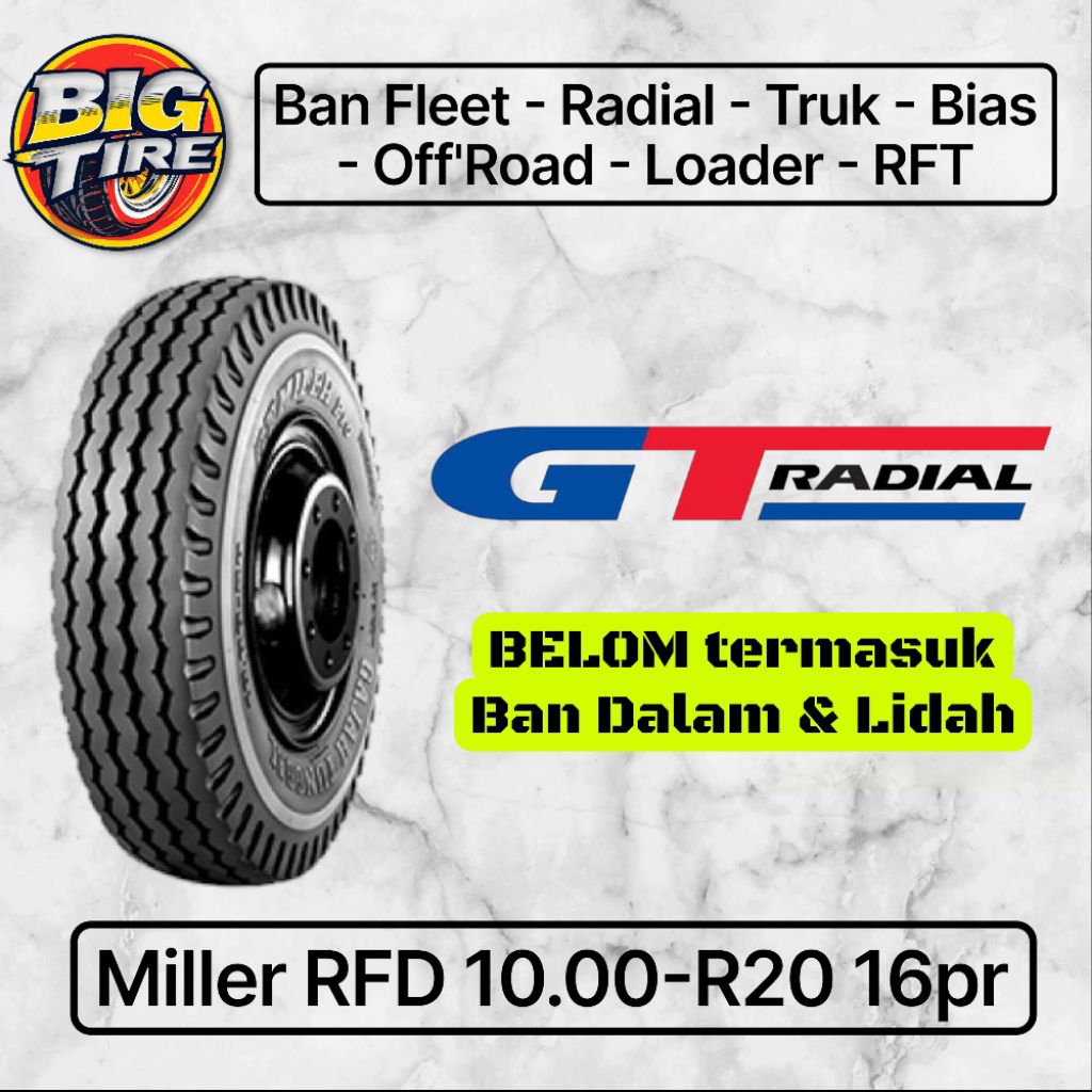 Ban Truk GT MILLER RFD 10.00-20 16PR