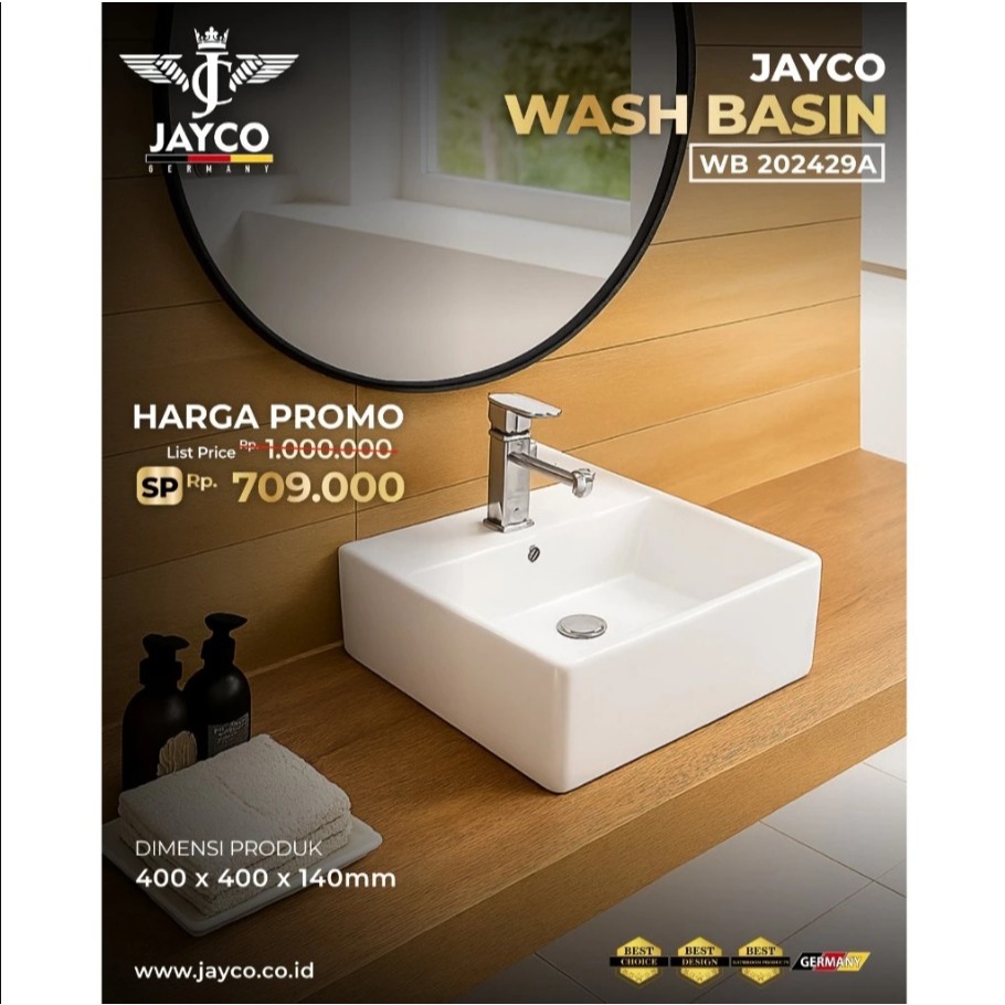 JAYCO WASTAFEL TABLE TOP KOTAK