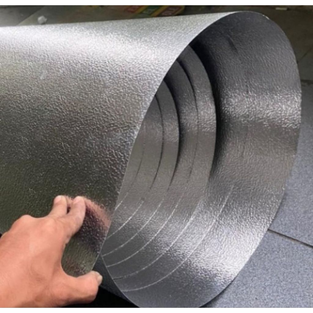 talang air almunium 120 cm tebel 0,7 mm /seng almunium kulit jeruk