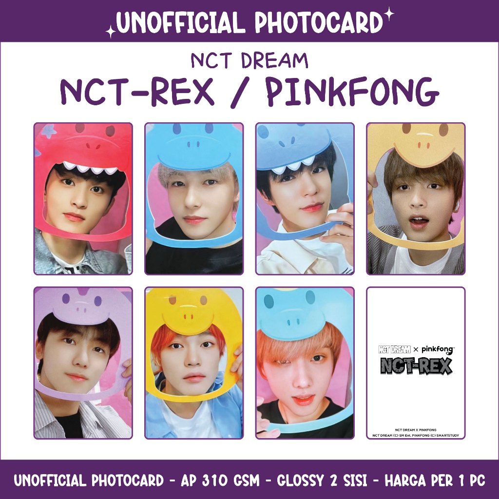UNOFFICIAL PHOTOCARD NCT DREAM x PINKFONG - NCTREX