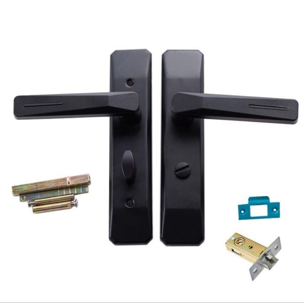 Kunci Pintu Kamar Mandi HEKORI HITAM / Kunci Kamar Mandi / Handle Pintu Toilet / Kunci Pintu Toilet 