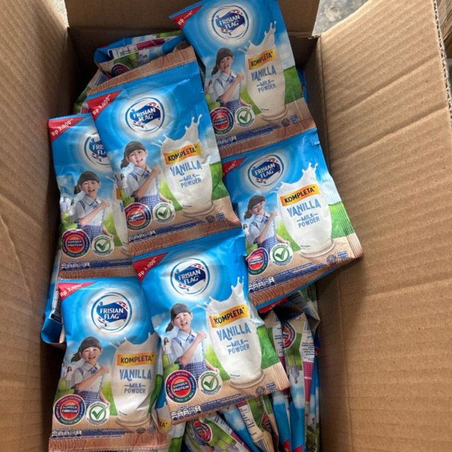 FRISIAN FLAG VANILLA MILK POWDER KOMPLETA Renceng