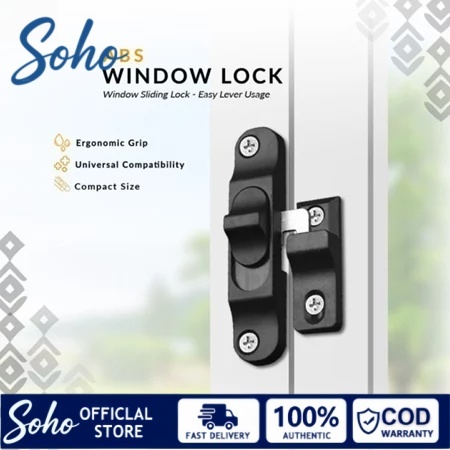 Window Lock Pengunci Jendela Geser Grendel Kait Pintu Kunci Slot Jendela