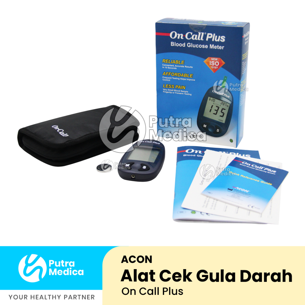 On Call Plus Alat Khusus Cek Gula Darah / Tes Diabetes Murah / Glucometer
