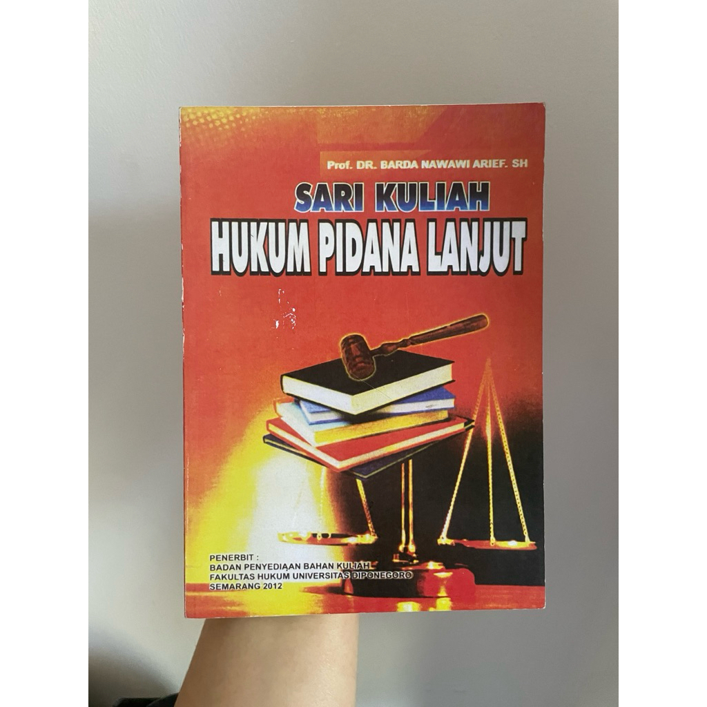 Buku Hukum Pidana Lanjut Prof. Dr. Barda Nawawi Arief