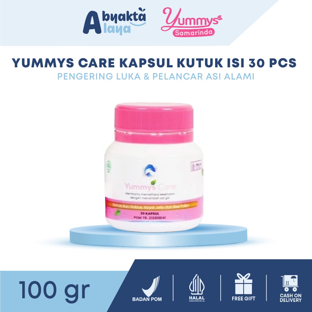YummysCare Yummys Yummy Kapsul Kutuk Ikan Gabus Penyembuh Luka Sesar Lahiran | 30 KAPSUL