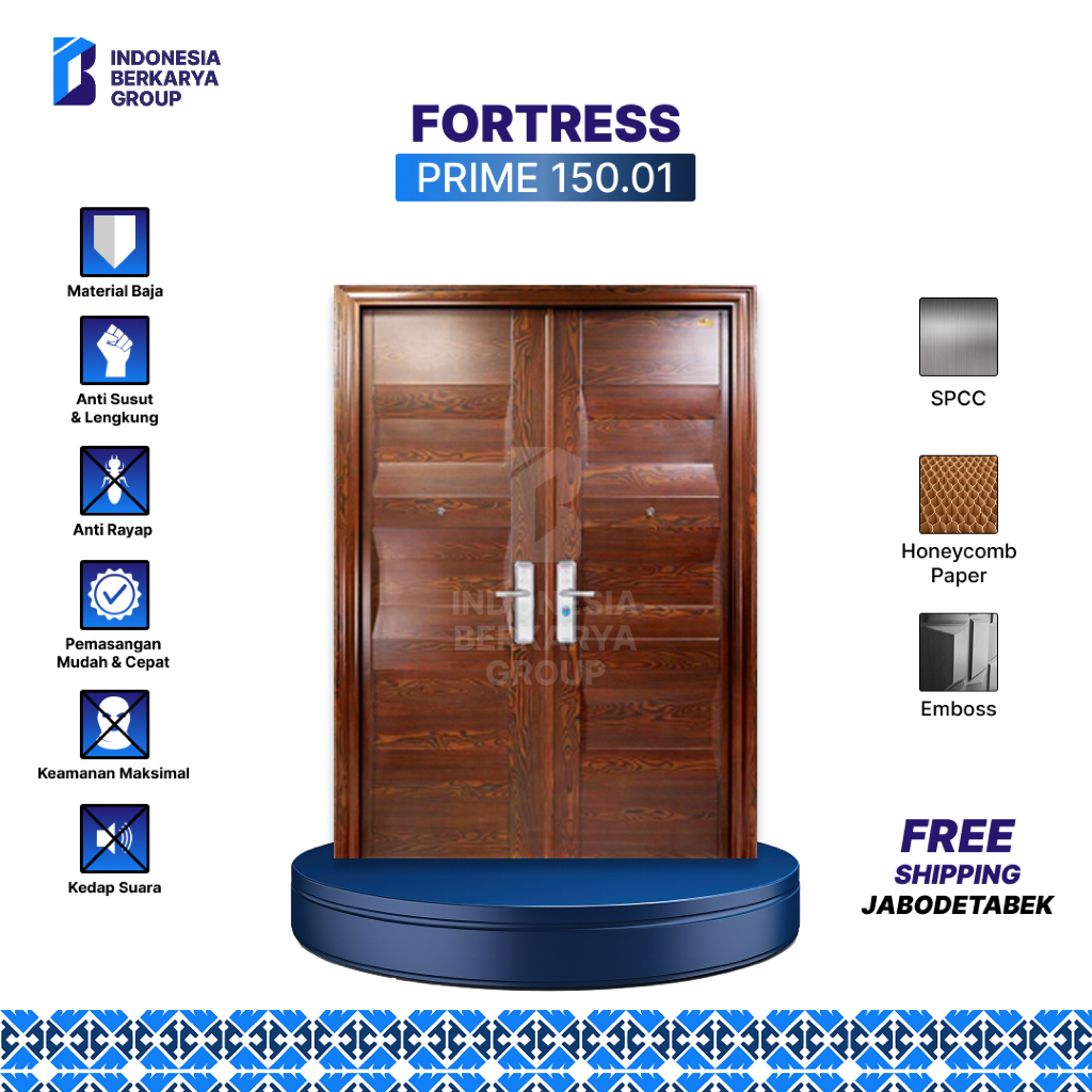 Pintu Baja Fortress Prime 150.01 (Double Door)