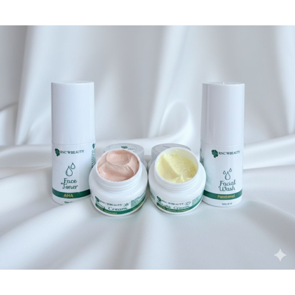 SKINCARE LUXURY RNC GLOW BPOM ORI 100% (60ml, 60ml, 10gr, 10gr)