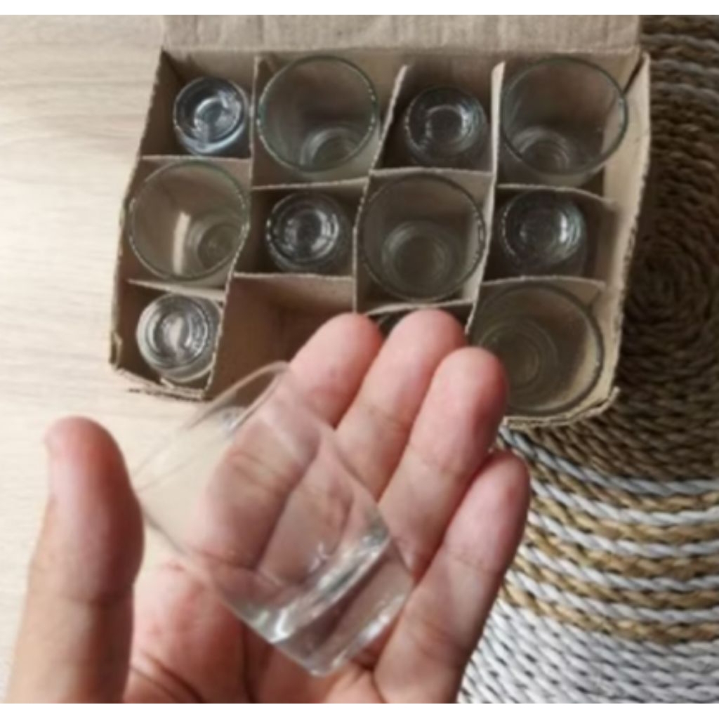 Gelas Sloki Isi 12 Pcs Gelas Mini Gelas ZamZam Satu Lusin Murah Baru