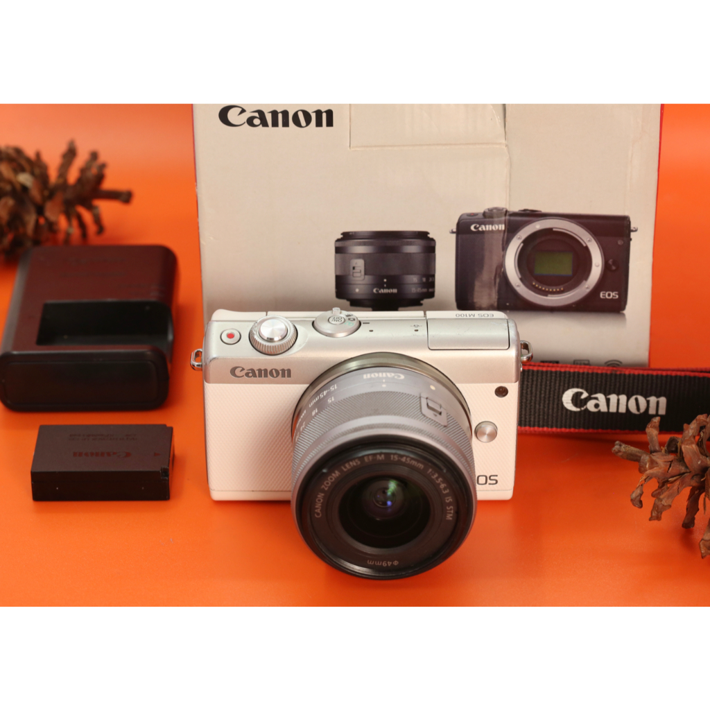 Canon EOS M100 Kit EF-M 15-45mm Fullset B842