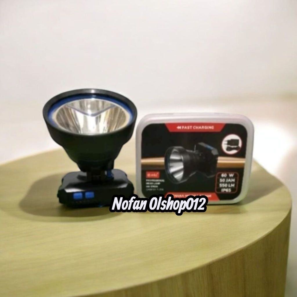 NEW TERMURAH SENTER KEPALA AOKI 3702A  SENTER KEPALA AOKI 60WATT RINGG 88MM 9000mAh TAHAN HINGGA 50J