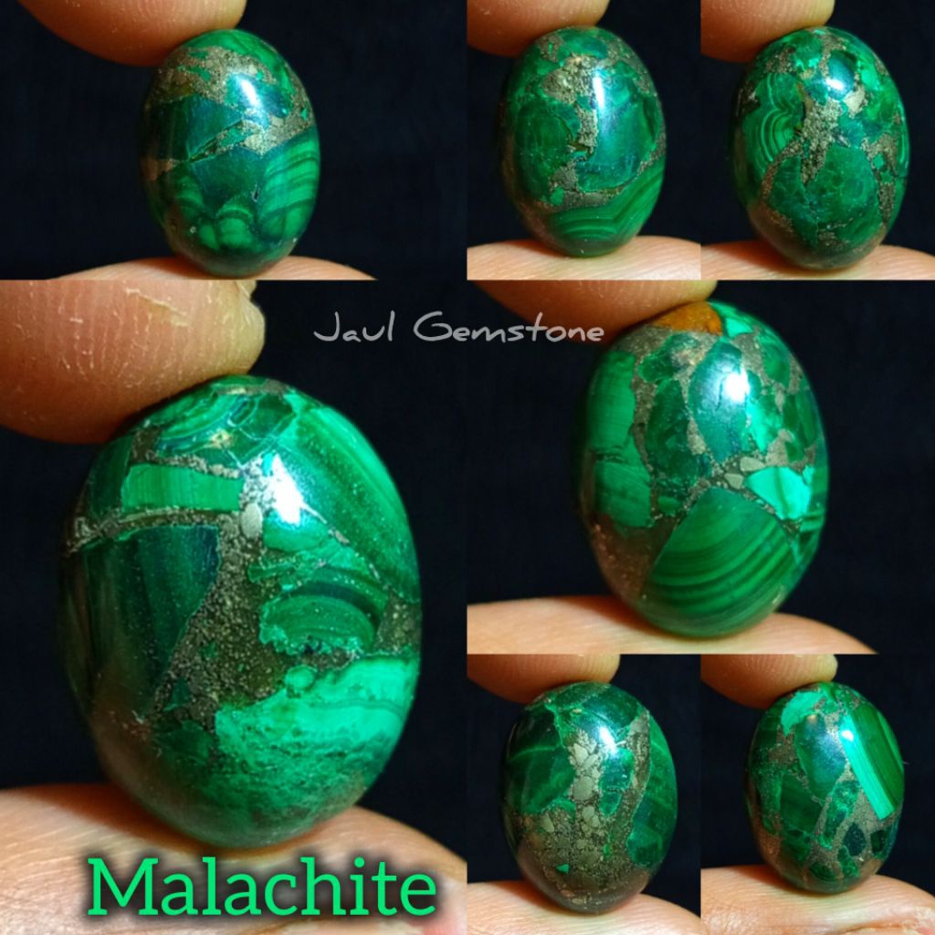 batu bulu merak hijau/batu akik malachite/lostun batu bulu merak hijau(malachite) natural/batu akik