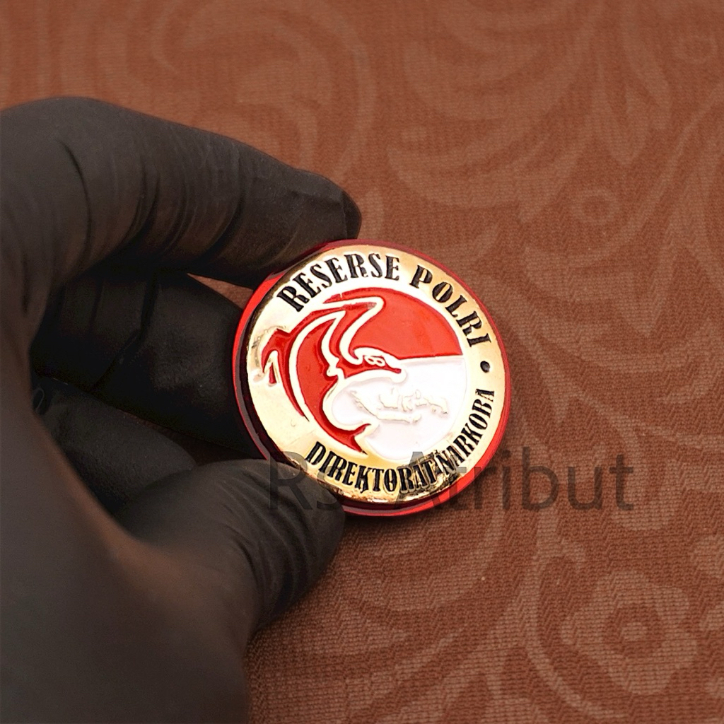 Pin Brevet Brivet Reserse Narkoba Resnar Polri Premium