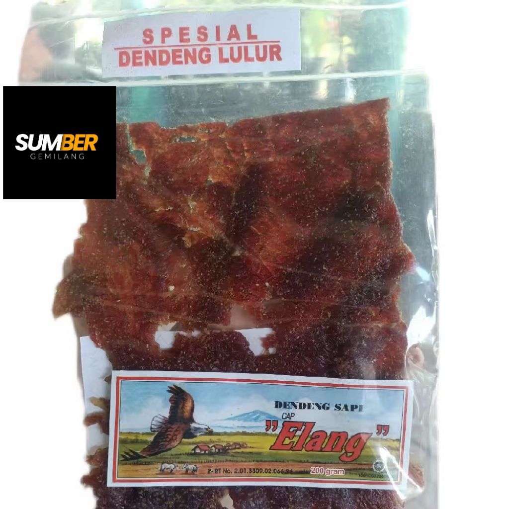 dendeng lulur cap elang 200 gram dendeng spesial lulur cap elang 200 gram dendeng sapi lulur cap ela