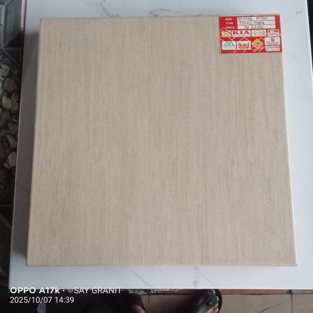 keramik 40x40 milan tekas maple nsn