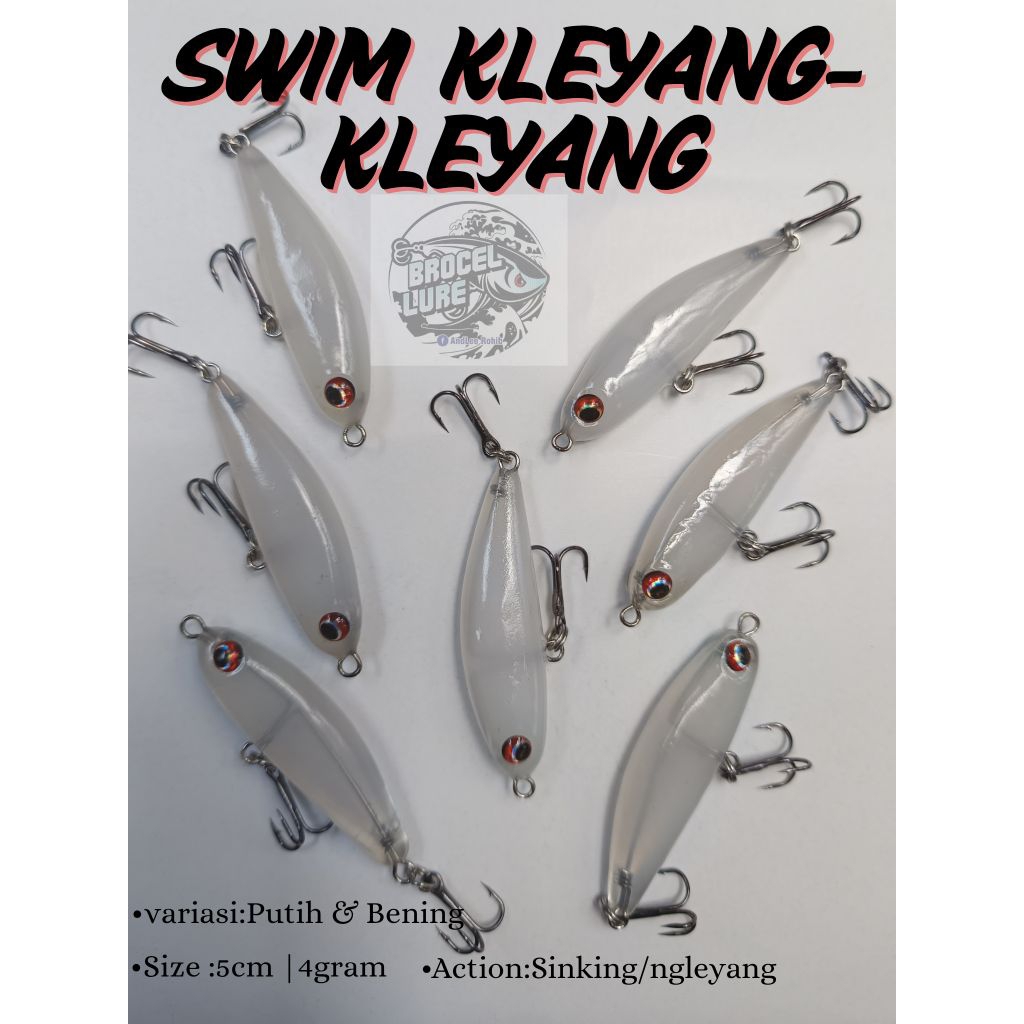 LURE UMPAN CASTING HAMPALA, SWIM KLEYANG-KLEYANG /LURE FLUTTER /SINKING /SWIMMERBAIT.