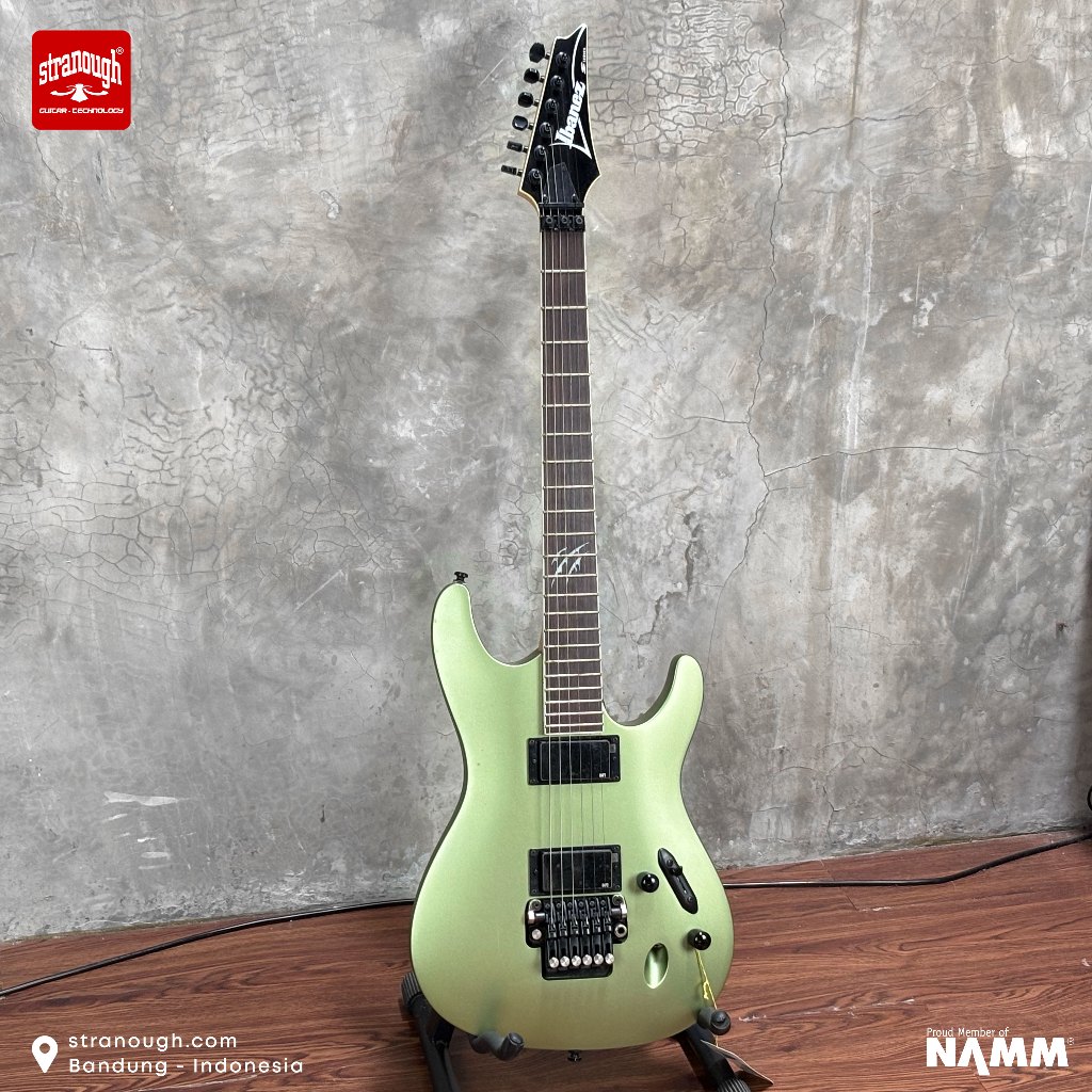Jual Murah 100% Original & Baru (Stock Lama) : Ibanez S520EX-MOF Green Satin Electric Guitar