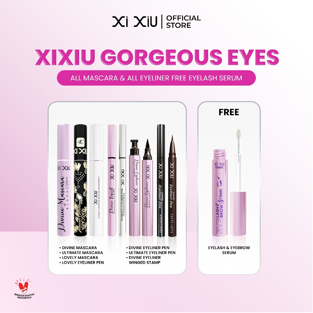 [BUNDLE] Xi XiU GORGEOUS EYES | Xi XiU DIVINE MASCARA | Xi XiU LOVELY MASCARA | Xi XiU LASHXTRA MASC