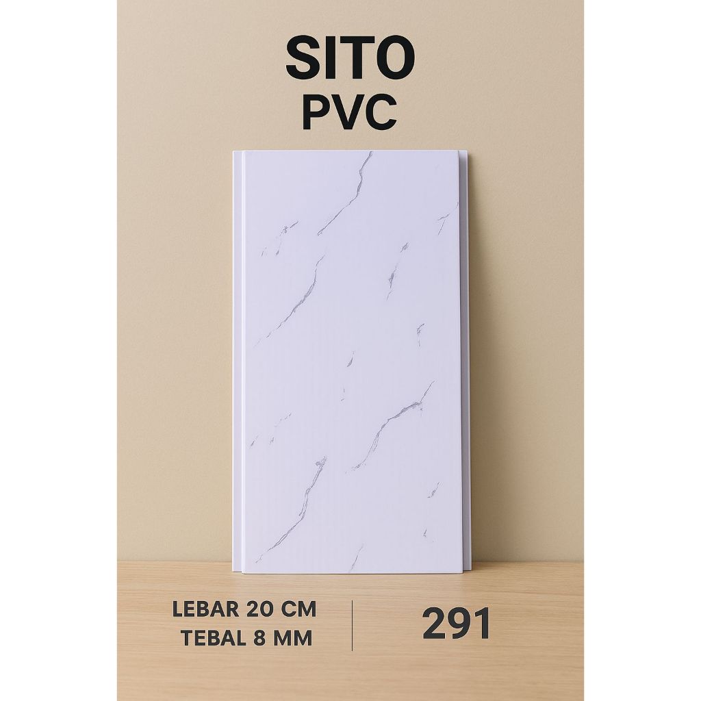 Plafon PVC Marmer Putih Glossy sito SF291