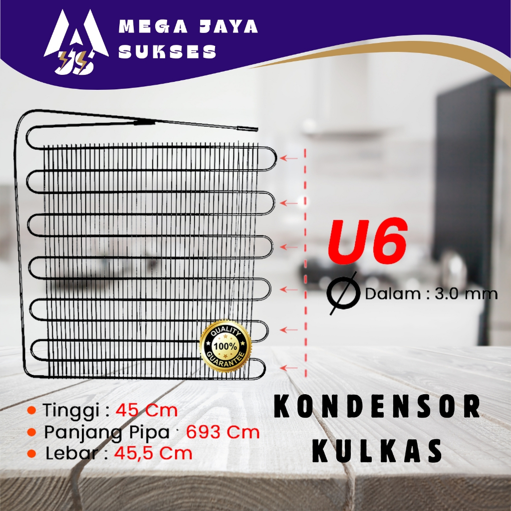 ( 5 Pcs Perdus ) Kondensor Kulkas Kondensor Showcase Bahan Tembaga Kondensor U6 Kondensor U8 Kondens