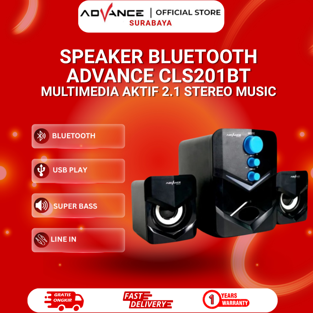 Speaker Bluetooth Advance CLS201BT  CLS-201BT Mutimedia