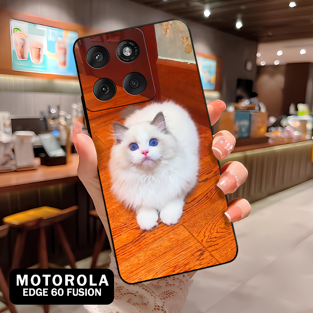 ( BT 9 ) Softcase Silikon hp Motorola Edge 60 Fusion l full karet lentur Untuk  Camera l Silicone l 