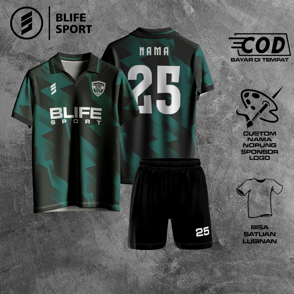 [ COD BISA SATUAN ] JERSEY FUTSAL/BOLA CUSTOM FULL PRINTING
