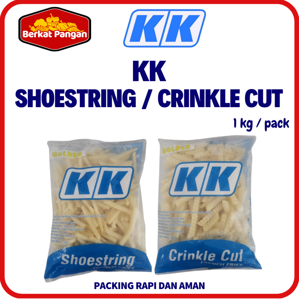 KK Kentang Goreng Shoestring / Crinkle Cut 1kg