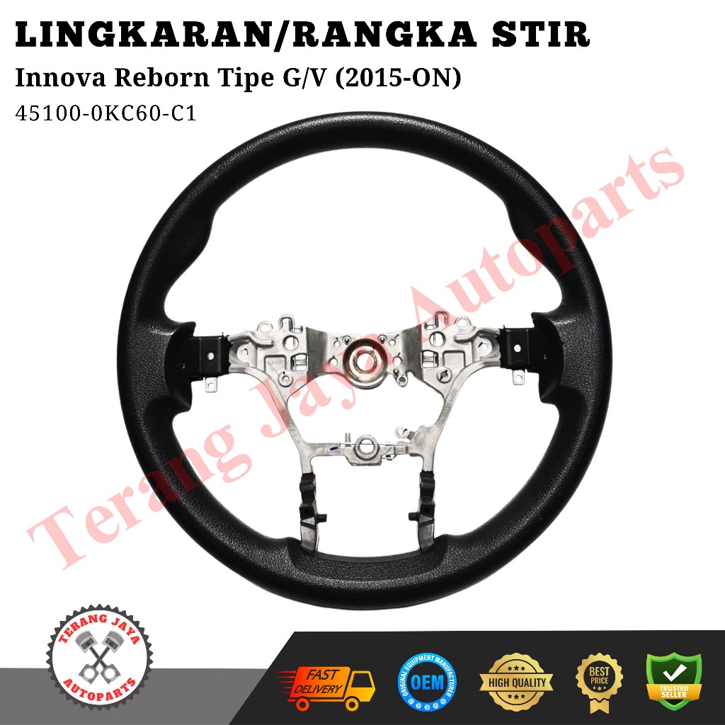 Lingkaran/Rangka Stir Innova Reborn Tipe G/V (2015-ON) 45100-0KC60-C1 ASLI