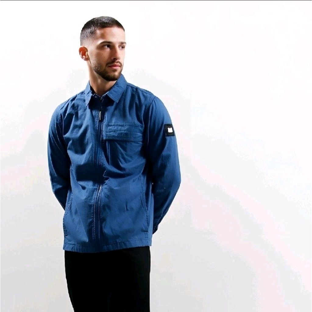 Weekend Offender Kimbo Overshirt Jacket Blue Original