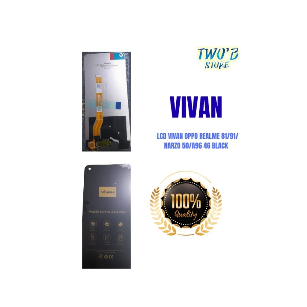 LCD VIVAN OPPO REALME 81/91/NARZO 50/A96 4G BLACK