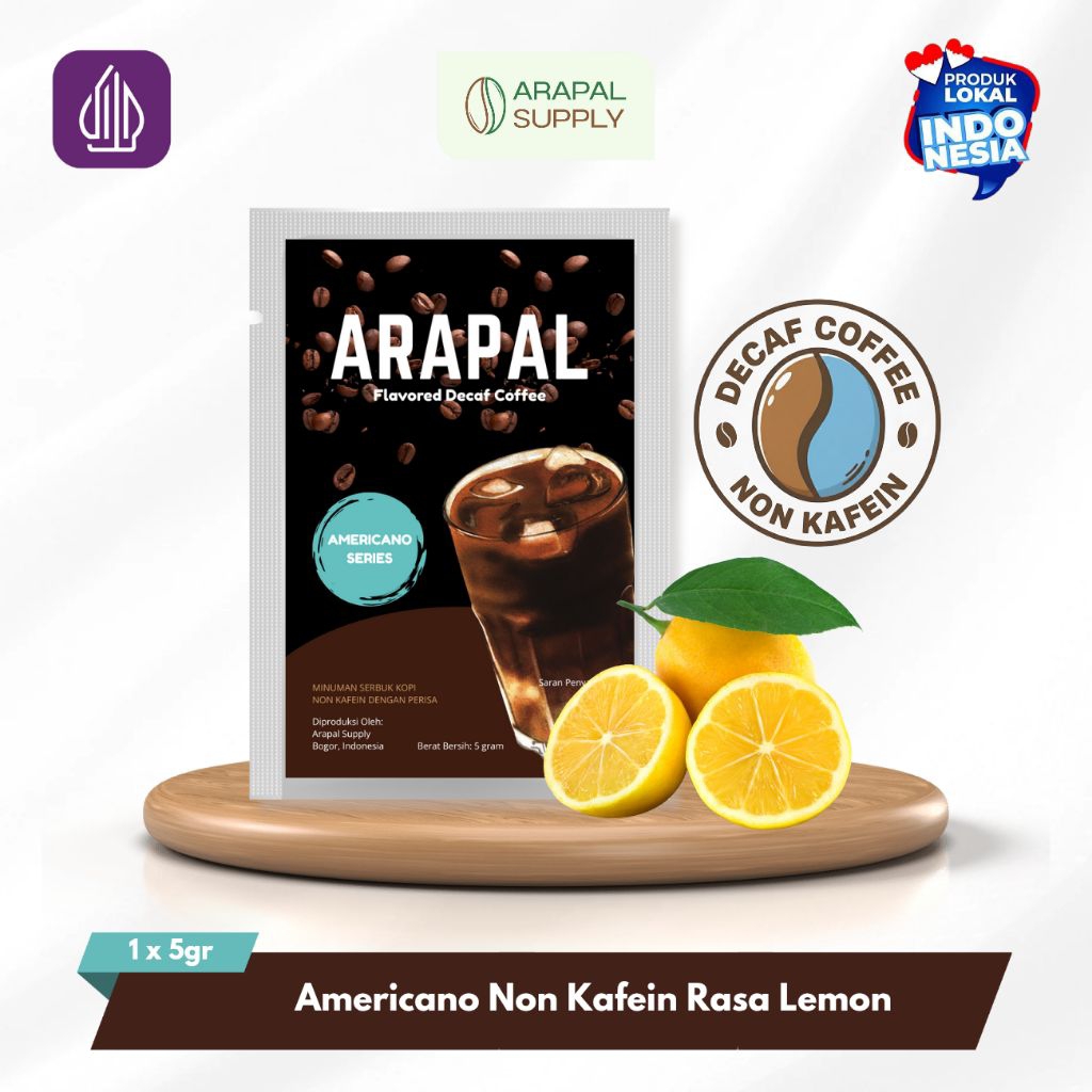 ARAPAL COFFEE - Decaf Americano Lemonade (Kopi Instant Tanpa Ampas Non Kafein)