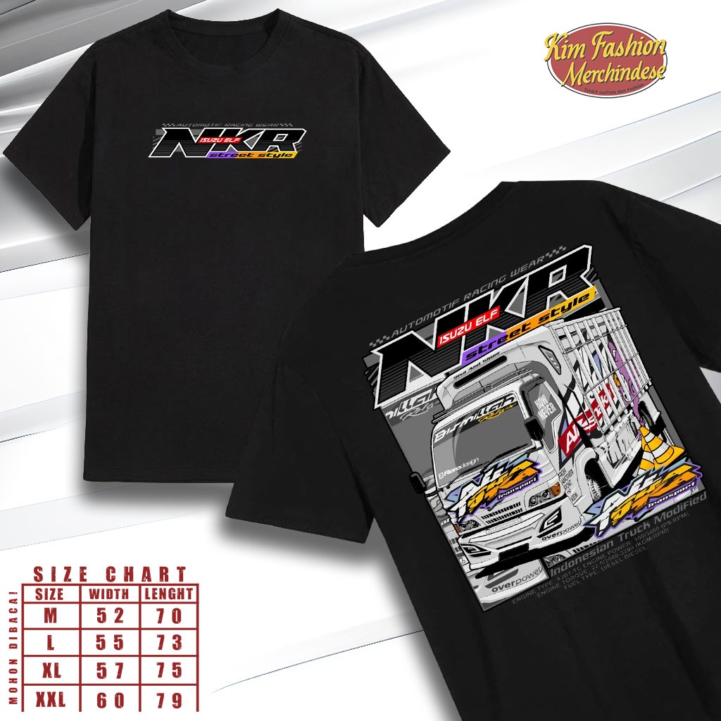 KIMFASHION KAOS TRUK ELF RFR031 / Kaos Truk Nkr Isuzu Elf