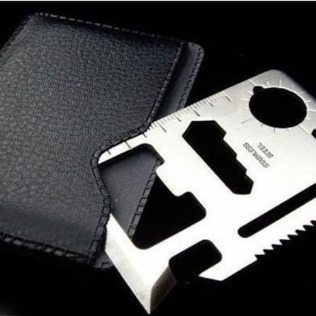 GROSIR MULTI TOOL CARD 11 IN 1 SURVIVAL KIT TOOL KARTU 11 FUNGSI PENGGARIS KARTU MULTI TOOL STAINLES