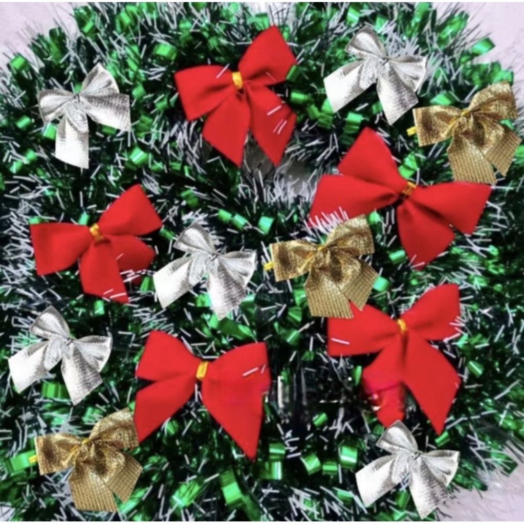 AKSESORIS NATAL PITA MERAH AKSESORIS NATAL HIASAN POHON NATAL HAMPERS