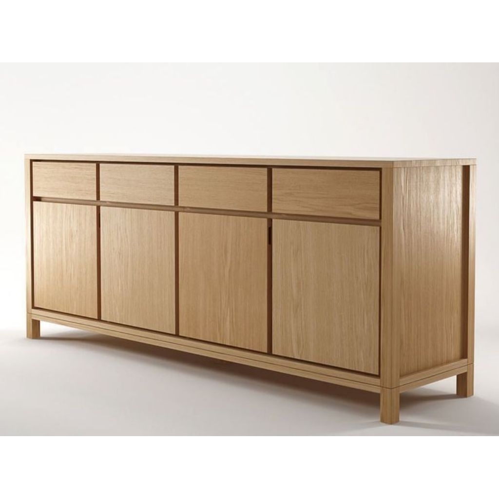 Bufet Minimalis Polos Jati 2m Bufet Tv Jati Solid Kokoh - Kualitas Bergaransi