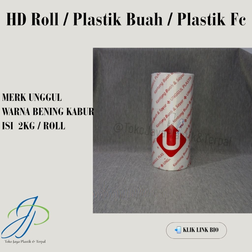 HD ROLL/PLASTIK BUAH/PLASTIK FOTOCOPY | MERK UNGGUL | ISI 2KG/ROLL | BENING